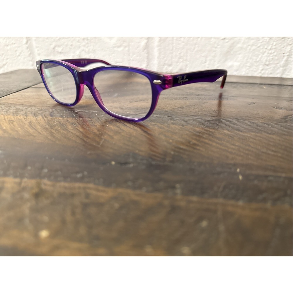 Rayban RB 1555 3666 Kids Optics Eyeglasses Frame Purple Violet, Size: 46-16-125